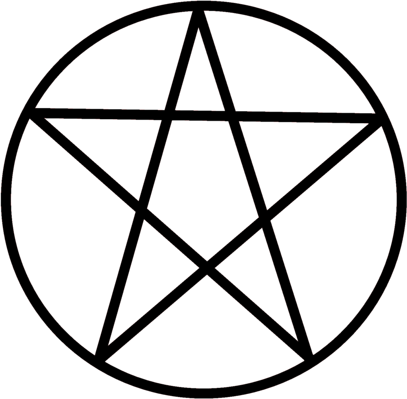 Vector Pentagram Black Magic Library - Letter From Hell [book] (911x877)