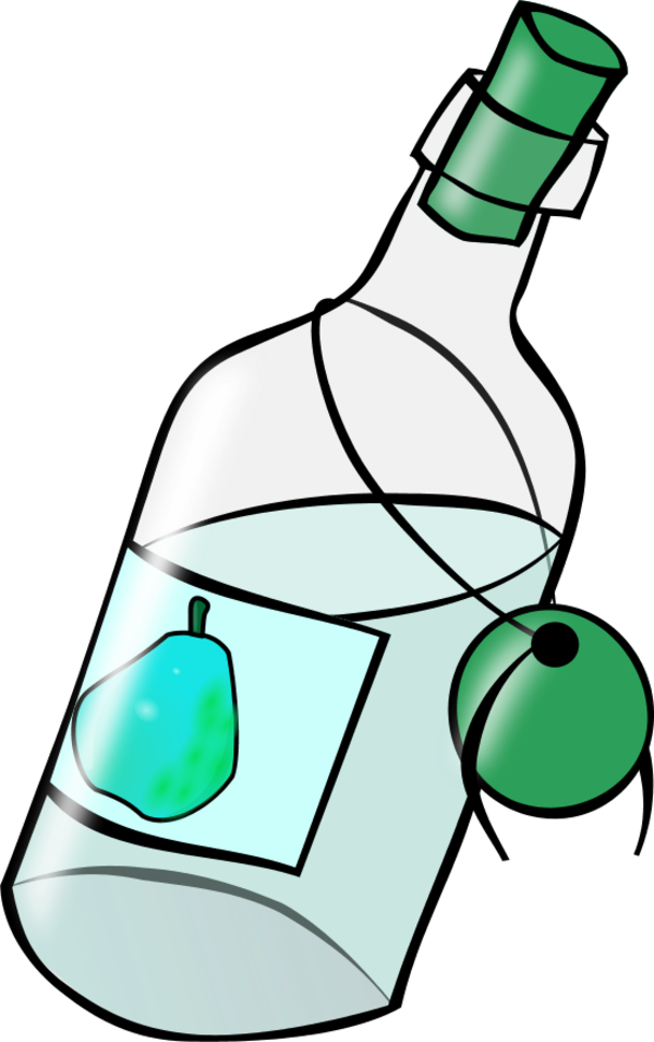 Moonshine Bottle Clip Art - Message In A Bottle (600x955)