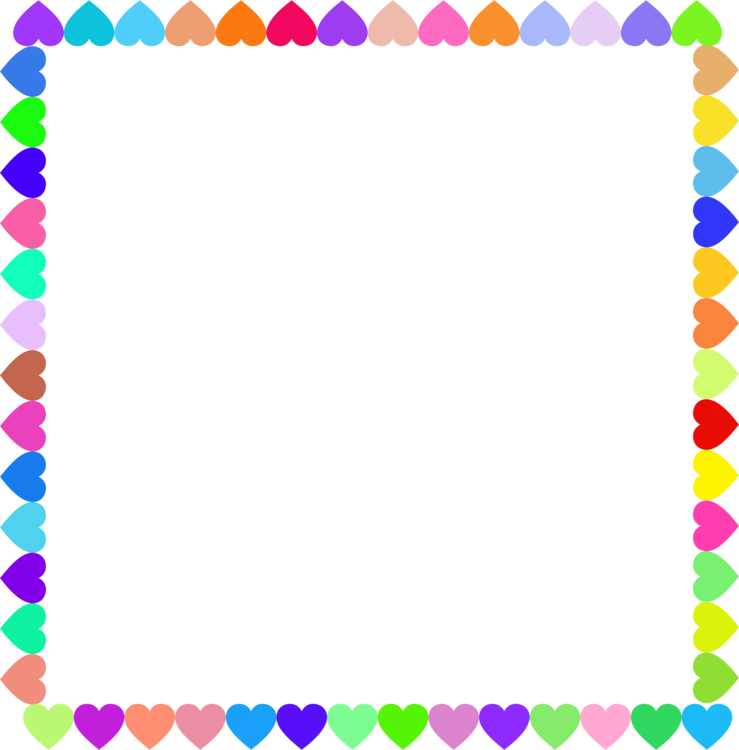 All Photo Png Clipart - Hearts Frame Clip Art (739x750)