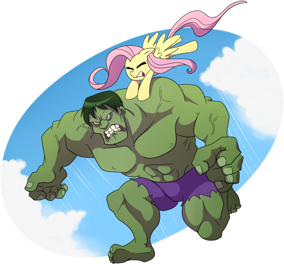 You Can Click Above To Reveal The Image Just This Once, - My Little Pony Vs Hulk (1024x1024)