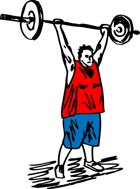 Png Free Library Barbell Clipart Hulk - It's Hard To Get In Shape Spiritually If You Only Work (480x648)