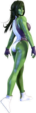 #she #hulk #clip #art - She Hulk Marvel Characters (300x420)