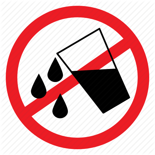 Ban Sign By M Riza Drop Spilling - Spilling Water Sign (512x512)