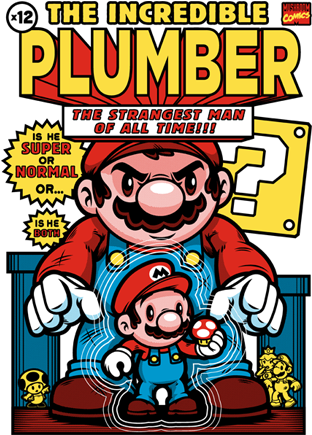 The Incredible Plumber - Incredible Mario Women's Tees (472x447)