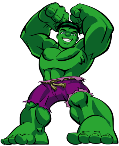 #hulk #animated #tv #fan #art - Marvel: Super Hero Squad Six Against Infinity (392x479)