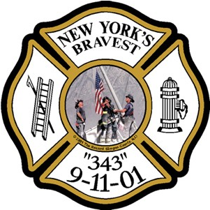 Maltese Cross "new York's Bravest" Memorial - St Louis Fire Department Patch (515x454)
