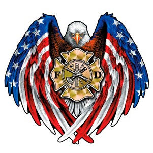 Exclusive Eagle With Flag Feathers And Maltese Cross - Bald Eagle American Flag (515x454)