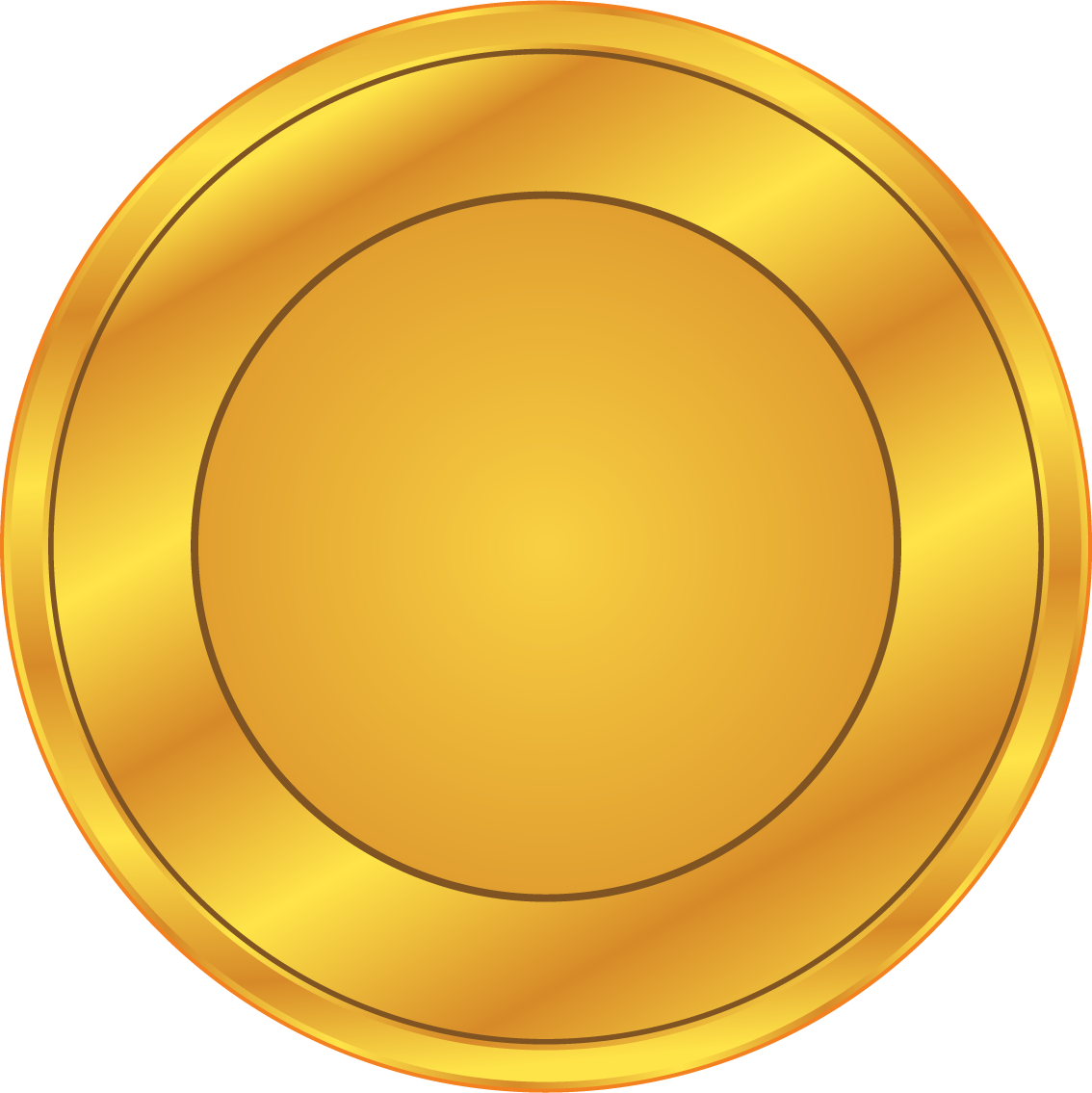Gold Coin Animation Golden - Coin Vector (1134x1135)