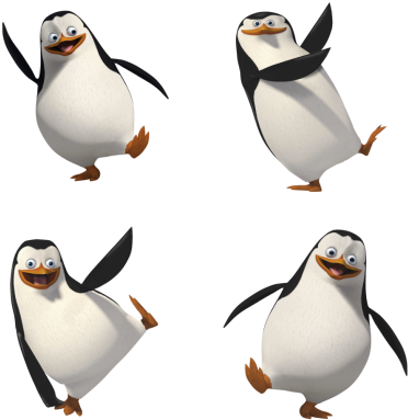 Penguins Of Madagascar Transparent Background - Penguins Of Madagascar Transparent (400x414)
