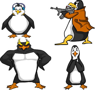 Penguins Of Madagascar Clipart Cool - Draw Penguins Of Madagascar (405x384)