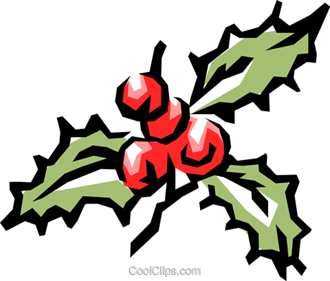 Holly Royalty Free Vector Clip Art Illustration - Holly Springs (480x409)