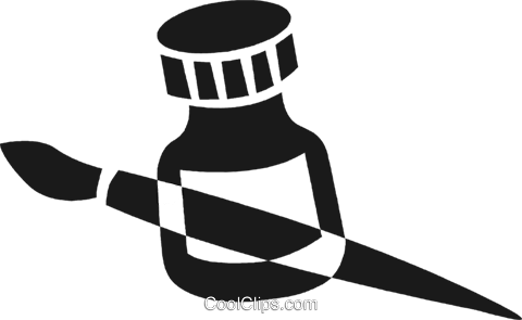 Bottle Of Ink And Pen Royalty Free Vector Clip Art - Ink (480x295)