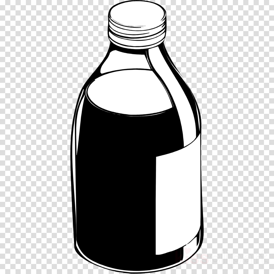 Medicine Bottle Black And White Clipart Pharmaceutical - Clip Art (900x900)