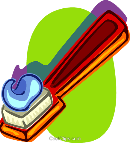 Tooth Brush Dentistry Royalty Free Vector Clip Art - Toothbrush Cartoon (434x480)