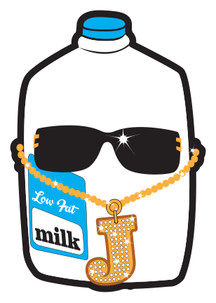 Jump With Jill Clip Art Milk Jug - Jump With Jill Low Fat Milk (308x432)