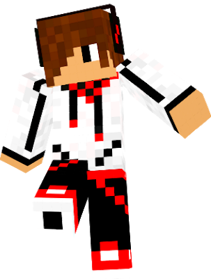 Banner Black And White Library Teen Nova Skin Cool - Cool Red Skin Minecraft (303x400)