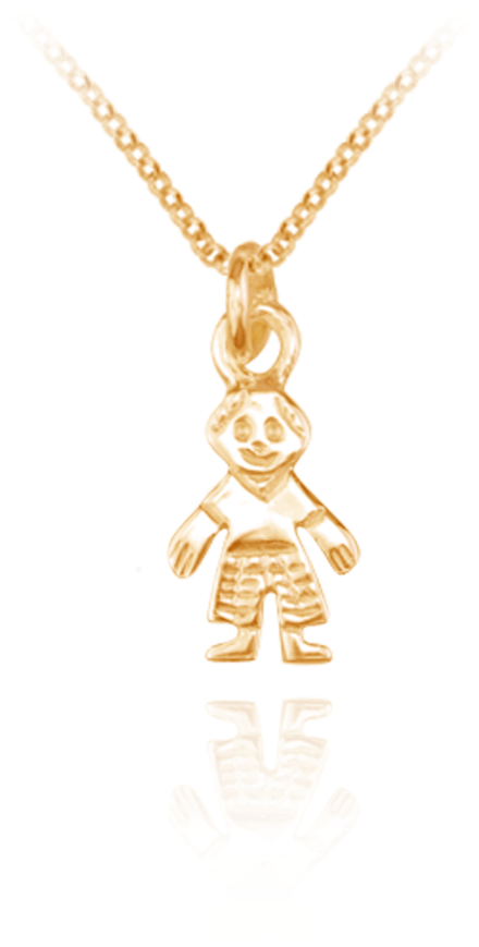 Clip Art Stock Little Boy Charm Pendant Karina Ariana - 18k Gold Vermeil On Genuine Sterling Silver Winged (1024x1024)