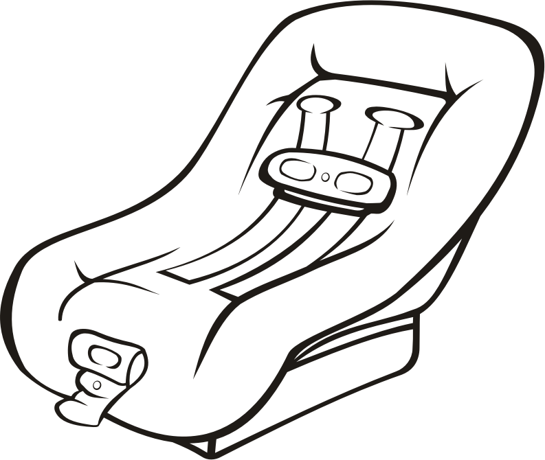 Car Seat Jpg Royalty Free - Car Seat Coloring Pages (793x670)