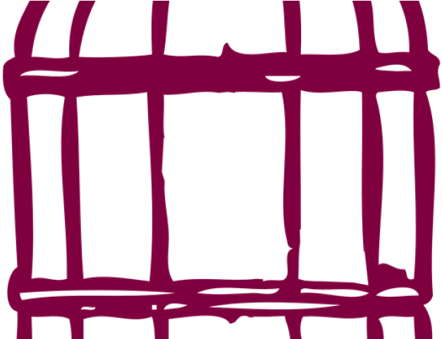 Cage Clipart Victorian - Bird In Cage Cartoon (640x480)