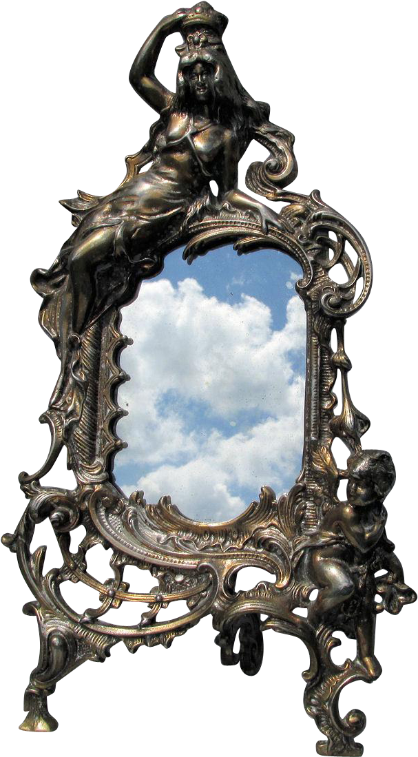 Clip Art Library Stock Antique Mirror Or Picture Frame - Victorian Mirrors (1098x1098)