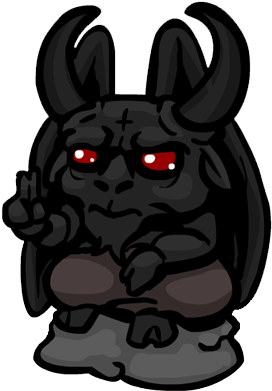 Satan Statue Binding Of Isaac Png - Baphomet (480x480)