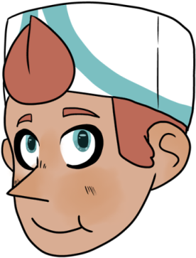 I Got Kinda Bored And Decided To Draw @bluasis 's Character - Cartoon (400x457)