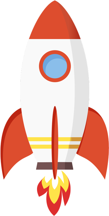 By Upgrading, You Get Instant Access To Gold Nuggets - Flat Design Rocket Png (1024x768)