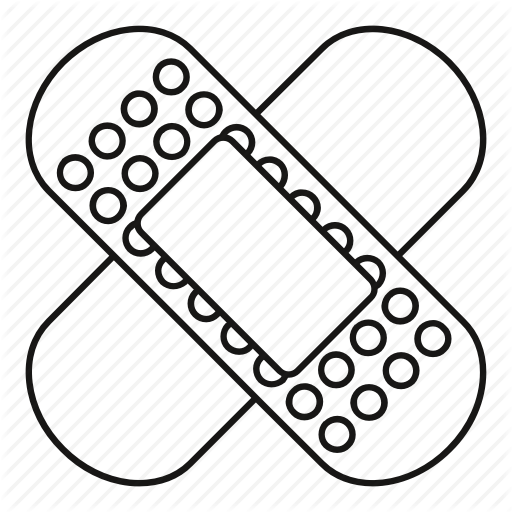 Picture Stock Medicine Outline By Ivan Ryabokon Health - Bandage Outline (512x512)