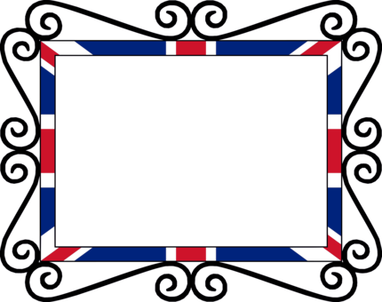 Union Jack Borders And Frames National Flag United - Union Jack Page Border (430x340)