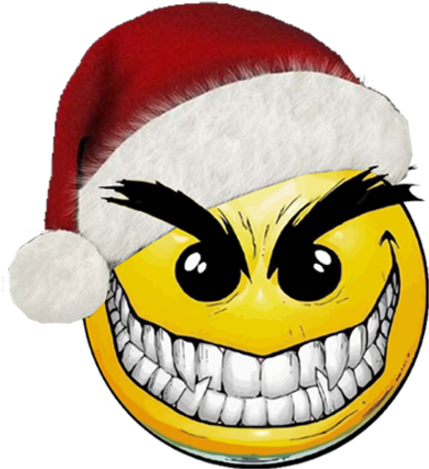 Christmas Smiley Christmas Smiley Dannyboi Uk On Deviantart - Evil Smiley Face (1024x1024)