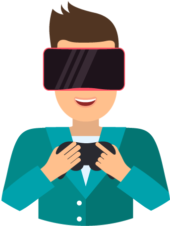 Virtual Reality Game Development Company Uk, London - Clipart Vr Games Png (343x456)