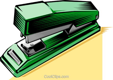 Stapler Royalty Free Vector Clip Art Illustration - Love (480x343)
