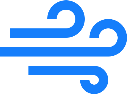 Wind Icon Png Free Stock - Blue Wind Icon (512x512)