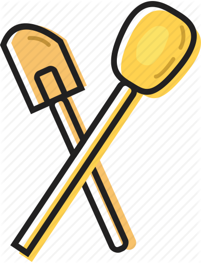 Vector Spoon Mixing - Baking Tool Baking Icon (392x512)