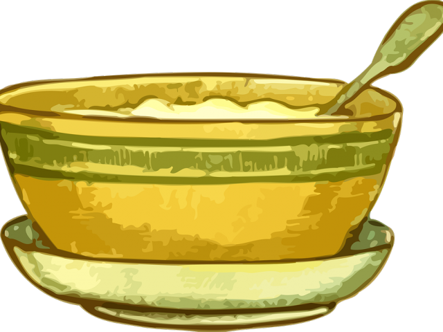 Spoon Clipart China - Bowl Porridge Clipart Png (640x480)