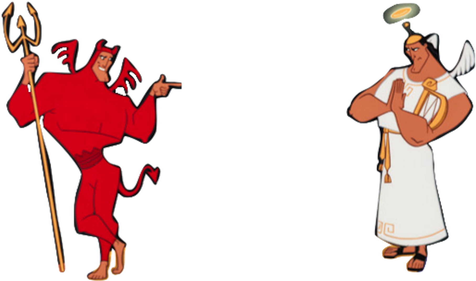 Devlil And Angel Png - Angel And Demon Png (1825x1080)