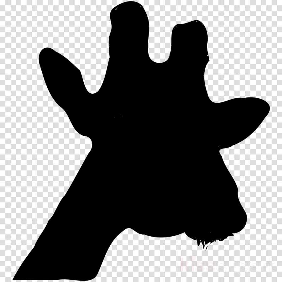 Giraffe Outline Head Clipart Drawing Clip Art - Sticker With Transparent Background (900x900)