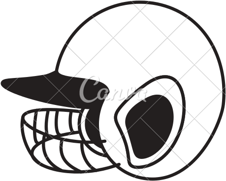 Vector Library Baseball Helmet At Getdrawings Com Free - Drawing (550x550)