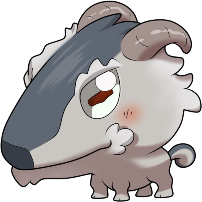 Clipart Hippo Chibi - Chibi Goat (752x1063)