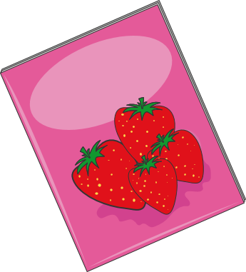 Cookbook 2 - Strawberry (345x381)
