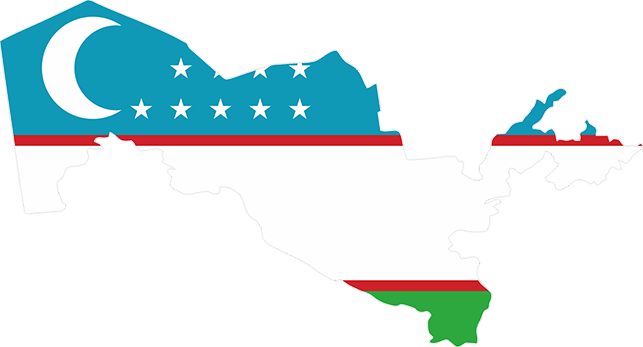 Location - Asia - Uzbekistan Country Flag Png (643x347)