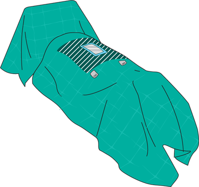 Bv Drapes For Surgical Procedures 2 Layers Sterile - Bv Drapes For Surgical Procedures 2 Layers Sterile (400x377)