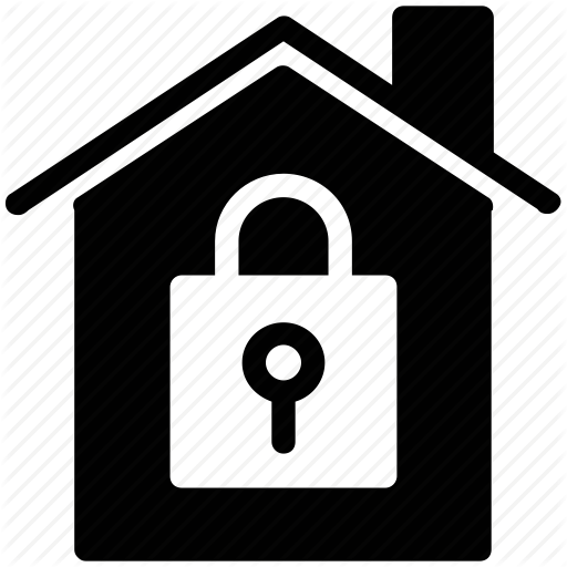 Padlock Clipart Safe Secure - House Lock Icons Png (512x512)