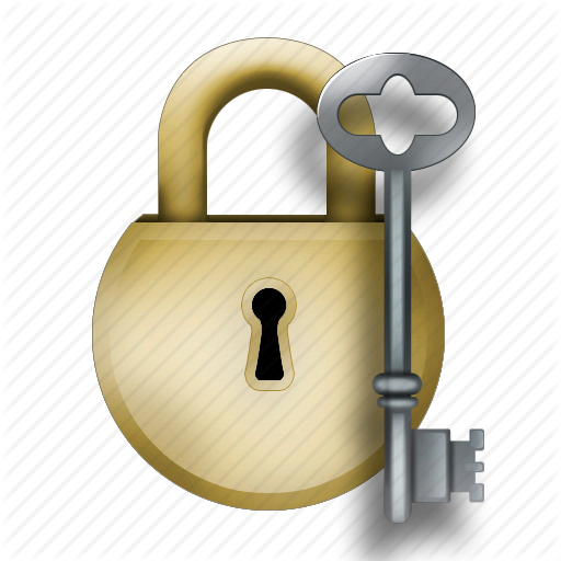 Padlock And Key Clipart Padlock Key - Lock With Key Png (512x512)