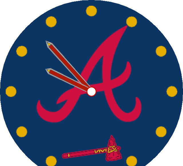 Atlanta Braves Watch Face Preview - Atlanta Braves Watch Face Preview (640x580)