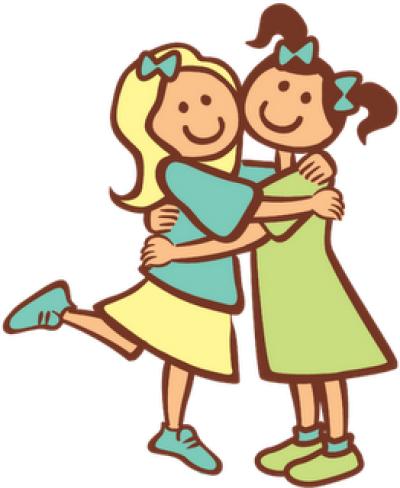Loving Friends Png - Clipart Of Friends (400x488)