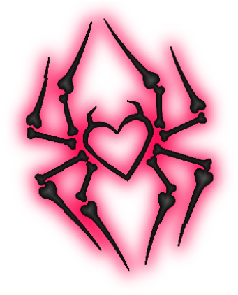 Aj Lee Spider Pink Neon Glow By Twistedelagence On - Aj Lee Spider Logo (399x427)