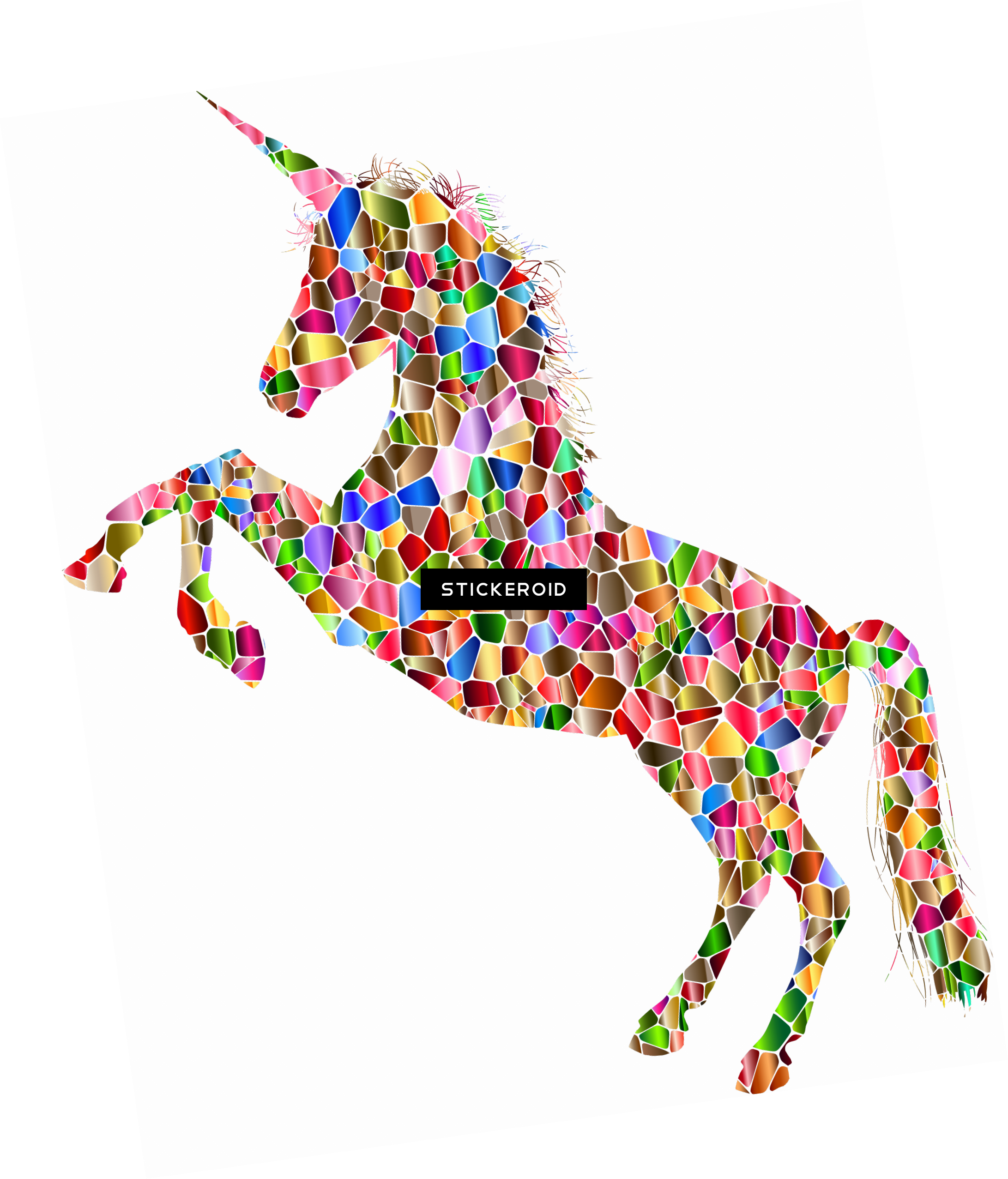 نابض بالحياة - Prismatic Rainbow Unicorn Pillow Case (2183x2553)