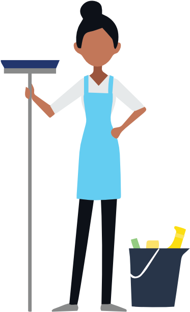 Woman Cleaning Home - Cleaning Service (392x615)