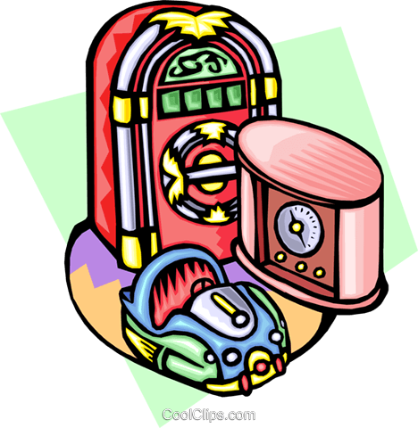 1950's Memorabilia Royalty Free Vector Clip Art - Memorabilia Clipart (468x480)